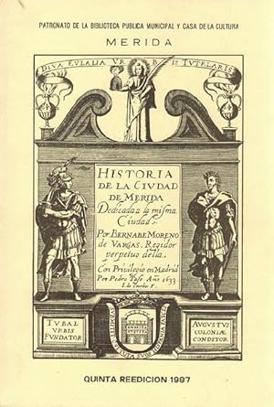 Bild des Verkufers fr Historia de la ciudad de Mrida (ao de 1633). zum Verkauf von La Librera, Iberoamerikan. Buchhandlung