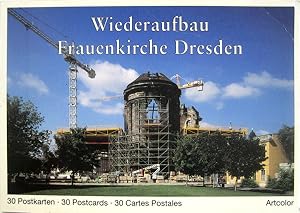 Bild des Verkufers fr Wiederaufbau Frauenkirche Dresden. 30 farbige Postkarten. zum Verkauf von Antiquariat Richart Kulbach