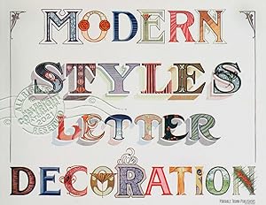 Modern Styles Letter Decoration (20th Century Typography Designs, Adervtising)
