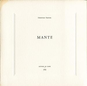 Image du vendeur pour Mante. mis en vente par Librairie In-Quarto