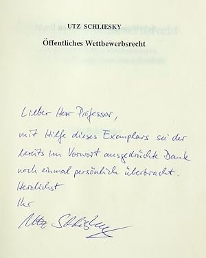 Seller image for ffentliches Wettbewerbsrecht. Verhaltensrechtliche Determinanten von wirtschaftsbezogenem Staatshandeln. for sale by Antiquariat + Verlag Klaus Breinlich