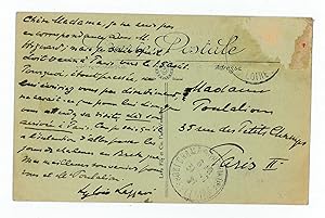 Immagine del venditore per Autograph postcard signed. venduto da Antiquariat INLIBRIS Gilhofer Nfg. GmbH