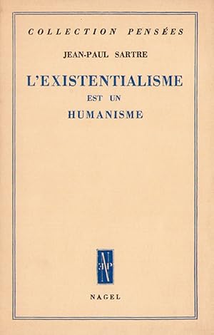 Image du vendeur pour L'existentialisme est un humanisme. mis en vente par Librairie de l'Amateur