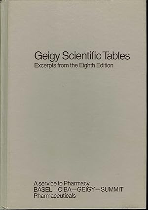 Seller image for Geigy Scientific Tables: Excerpts from the Eight Edition for sale by fourleafclover books