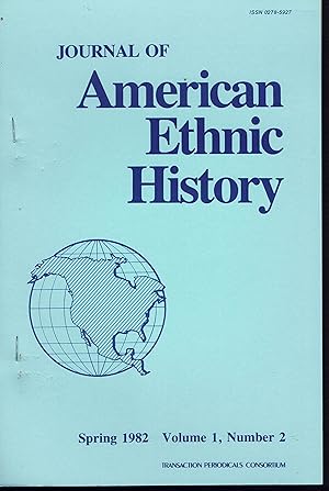 Seller image for Journal of American Ethnic History Vol. 1 No. 2, Spring 1982 for sale by fourleafclover books