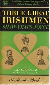 Bild des Verkufers fr Three Great Irishmen: Shaw, Yeates, Joyce zum Verkauf von fourleafclover books