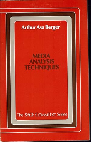 Image du vendeur pour Media Analysis Techniques mis en vente par fourleafclover books
