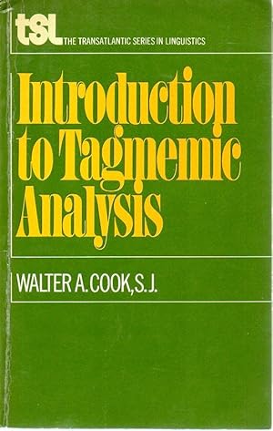 Seller image for Introduction to Tagmemic Analysis for sale by fourleafclover books