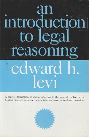 Seller image for An Introduction to Legal Reasoning (Phoenix Books) for sale by fourleafclover books