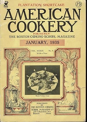 Seller image for American Cookery, the Boston Cooking School Magazine, 1935 for sale by fourleafclover books