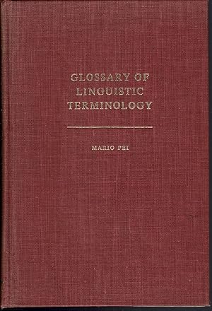 Bild des Verkufers fr Glossary of Linguistic Terminology zum Verkauf von fourleafclover books