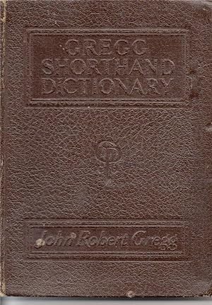 Imagen del vendedor de Gregg Shorthand Dictionary: Anniversary Edition a la venta por fourleafclover books