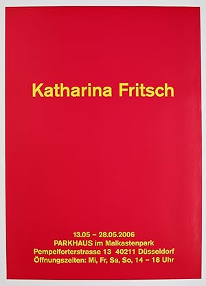 Katharina Fritsch, Ausstellungsplakat Parkhaus Düsseldorf 2006