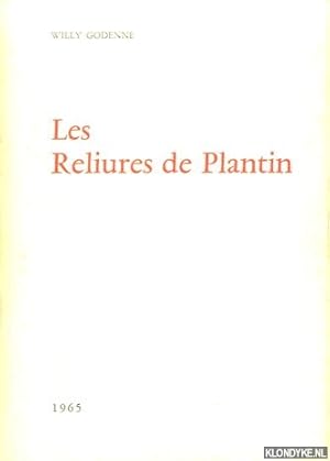 Image du vendeur pour Les Reliures de Plantin mis en vente par Klondyke