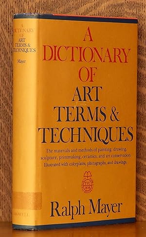 Seller image for A DICTIONARY OF ART TERMS AND TECHNIQUES for sale by Andre Strong Bookseller