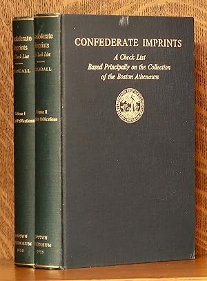 CONFEDERATE IMPRINTS A CHECK LIST - 2 VOL. SET (COMPLETE)