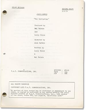 Immagine del venditore per Joe's World: The Initiation [Pilot] (Original screenplay for the 1979 television episode) venduto da Royal Books, Inc., ABAA