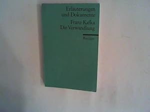Bild des Verkufers fr Erluterungen und Dokumente, Franz Kafka, Die Verwandlung. zum Verkauf von ANTIQUARIAT FRDEBUCH Inh.Michael Simon