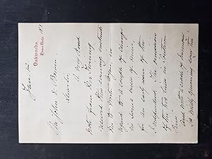 Wellesley College President, Caroline Hazard, Autograph Letter Signed "About the substitution of ...