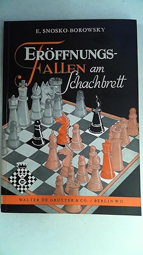 Bild des Verkufers fr Erffnungsfallen am Schachbrett. von Eugne Snosko-Borowsky, zum Verkauf von Antiquariat Maiwald