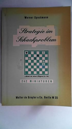 Bild des Verkufers fr Strategie im Schachproblem. 242 Miniaturen. zum Verkauf von Antiquariat Maiwald