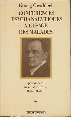 Bild des Verkufers fr Confrences psychanalytiques  l'usage des malades prononces au sanatorium de Baden-Baden-- zum Verkauf von PRISCA