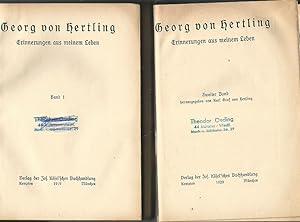 Bild des Verkufers fr Georg von Hertling. Erinnerungen aus meinem Leben. Band 1 und Band 2. zum Verkauf von Lewitz Antiquariat