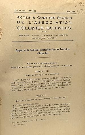 Revue de botanique appliquée et d'agriculture tropicale contenant les actes et comptes rendus de ...