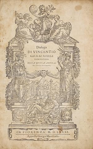 Imagen del vendedor de Dialogo di Vincentio Galilei, nobile Fiorentino. Della musica antica, et della moderna a la venta por Delirium Books  Susana Bardn