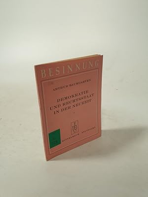 Seller image for Die Entwicklung der Ideen der Demokratie und des Rechtsstaates in der Neuzeit. (Vortrag). for sale by Antiquariat Bookfarm