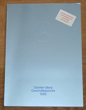 Bild des Verkufers fr Daimler-Benz Aktiengesellschaft Stuttgart. Geschftsbericht 1986. zum Verkauf von Antiquariat Gallenberger