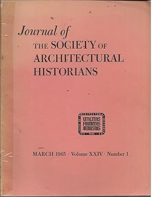 Immagine del venditore per Journal of the Society of Architectural Historians Volume XXIV [24] Number 1 (March 1965) Modern Architecture Symposium (MAS 1964): The Decade 1929-1939 venduto da Bookfeathers, LLC