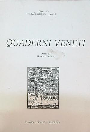 Bild des Verkufers fr Quaderni veneti 13/giugno 1991. Estratto zum Verkauf von Librodifaccia
