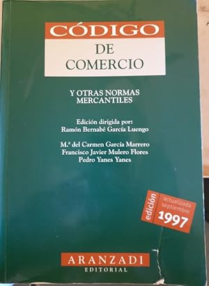 Bild des Verkufers fr CODIGO DE COMERCIO Y OTRAS NORMAS MERCANTILES. zum Verkauf von Libreria Lopez de Araujo