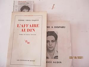 Algérie - L'Affaire Audin de Pierre Vidal-Naquet - Un homme a disparu: Maurice Audin, par comité ...