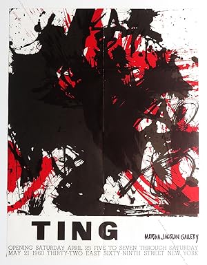 Image du vendeur pour TING. (Affiche d'exposition / exhibition poster). mis en vente par Librairie-Galerie Dorbes Tobeart