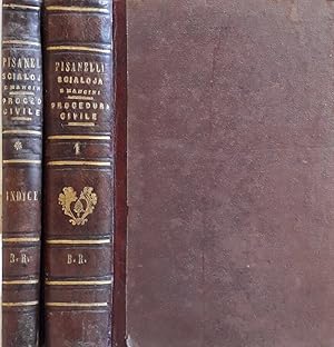 Bild des Verkufers fr Commentario del Codice di Procedure Civile. Legislazione, storia, dottrina e giurisprudenza. Vol. I e Indici zum Verkauf von Biblioteca di Babele