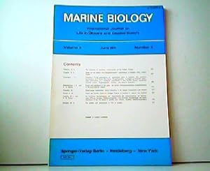 Imagen del vendedor de Marine Biology - International Journal on Life in Oceans and Coastal Waters. Volume 9, June 1971, Number 4. a la venta por Antiquariat Kirchheim