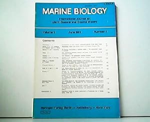 Imagen del vendedor de Marine Biology - International Journal on Life in Oceans and Coastal Waters. Volume 3, June 1969, Number 2. a la venta por Antiquariat Kirchheim