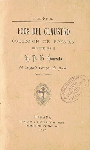 Imagen del vendedor de ECOS DEL CLAUSTRO. Coleccin de Poesas a la venta por Librera Torren de Rueda