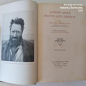 Bild des Verkufers fr Across Asias snows and deserts. With an Introduction by Roy Chapman Andrews. zum Verkauf von Libros de Ultramar. Librera anticuaria.