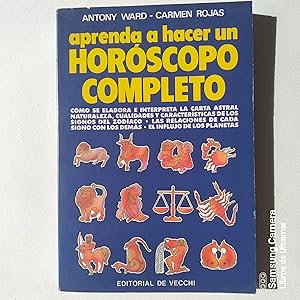 Seller image for Aprenda a hacer un horscopo completo. for sale by Libros de Ultramar. Librera anticuaria.