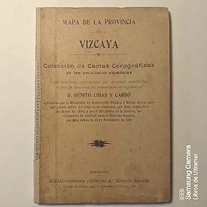 Seller image for Mapa de la provincia de Vizcaya. for sale by Libros de Ultramar. Librera anticuaria.