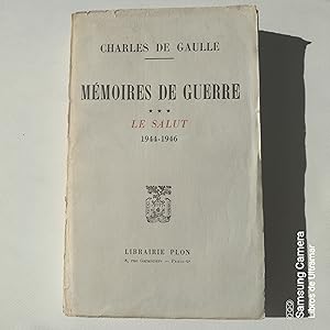 Seller image for Mmoires de guerre. Le salut. 1944-1946. for sale by Libros de Ultramar. Librera anticuaria.