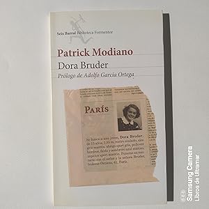 Immagine del venditore per Dora Bruder. Prlogo de dolfo Garca Ortega. venduto da Libros de Ultramar. Librera anticuaria.