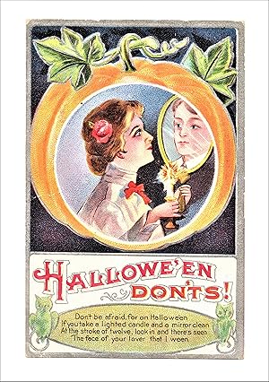 "HALLOWE'EN DON'TS" POSTCARD