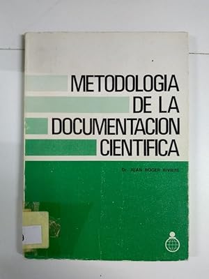 Imagen del vendedor de Metodología de la documentación científica a la venta por Libros Ambigú