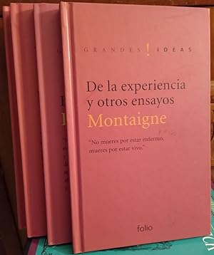 Seller image for Grandes Ideas POEMA - FRAGMENTOS + EL BANQUETE + ELOGIO DE LA LOCURA + DE LA EXPERIENCIA Y OTROS ENSAYOS (4 libros) for sale by Libros Dickens