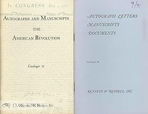 Seller image for Four catalogues issued by Kenneth W. Rendell for sale by Oak Knoll Books, ABAA, ILAB