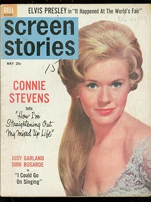 SCREEN STORIES MAY 1963-CONNIE STEVENS-ELVIS-J GARLAND VG